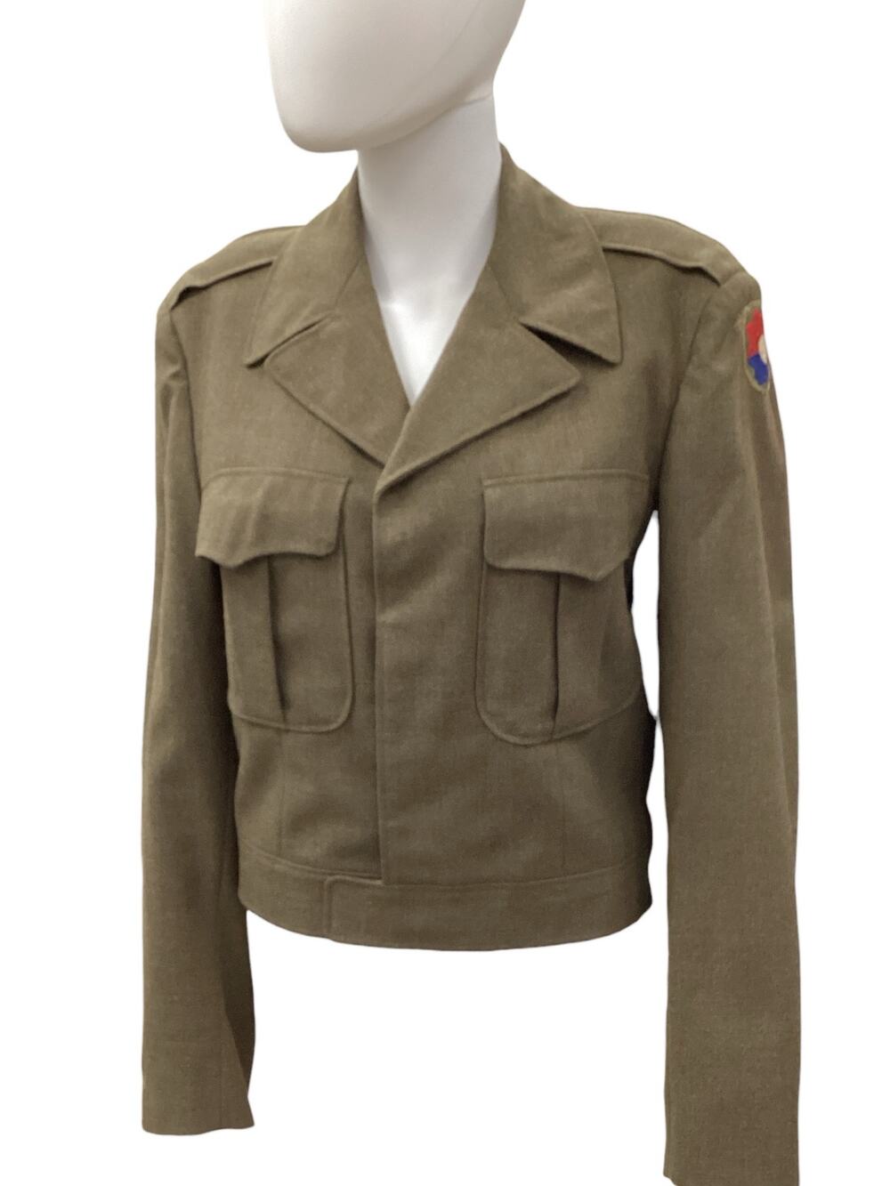 VTG Jacket Women’s SZ S WoolCropped”Old Reliables” USArmy’s9th Infantry Division
